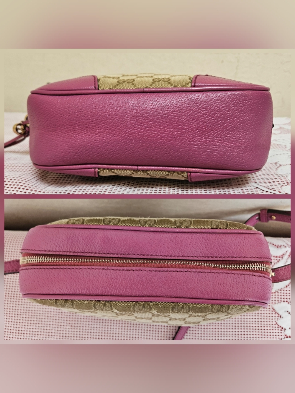 GUCCI Canvas Bree Camera Shoulder Bag AUTHENTIC - Picture 14 of 16